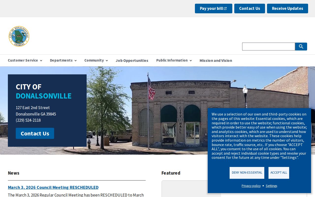 Donalsonville court records official city website