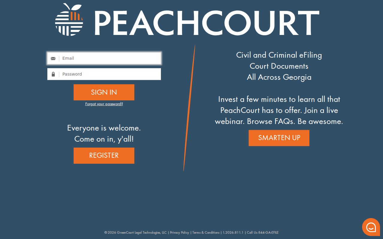 Seminole County criminal docket PeachCourt access screen